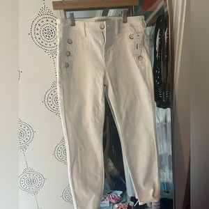 Size 4 white Liverpool jeans